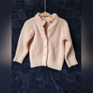 Baby/Toddler Pink Knit Cardigan Jacket